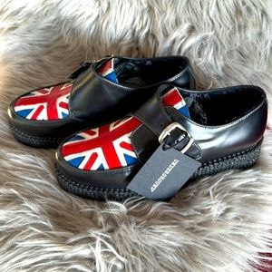 T.U.K. Union Jack creepers, US 9 UK 8